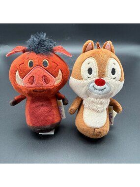 Hallmark Disney Itty Bittys Dale Chipmunk Pumba Lion King Plush Stuffed Toy 4.5"